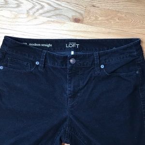 Loft modern straight corduroy jeans 10P